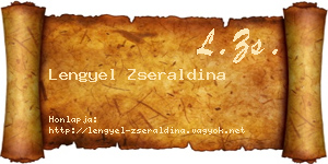 Lengyel Zseraldina névjegykártya